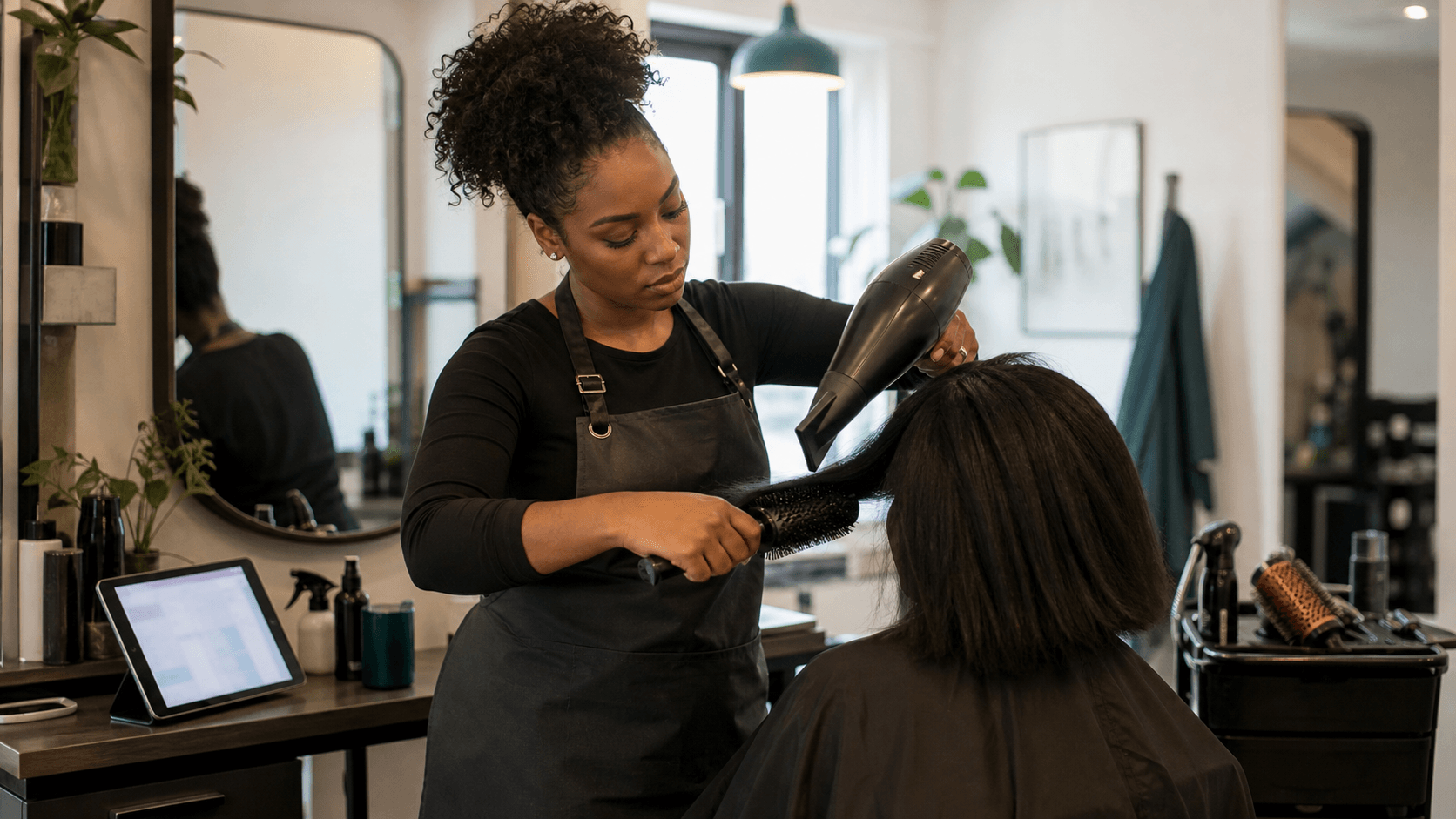 Hair salons — StudioOps proof scene