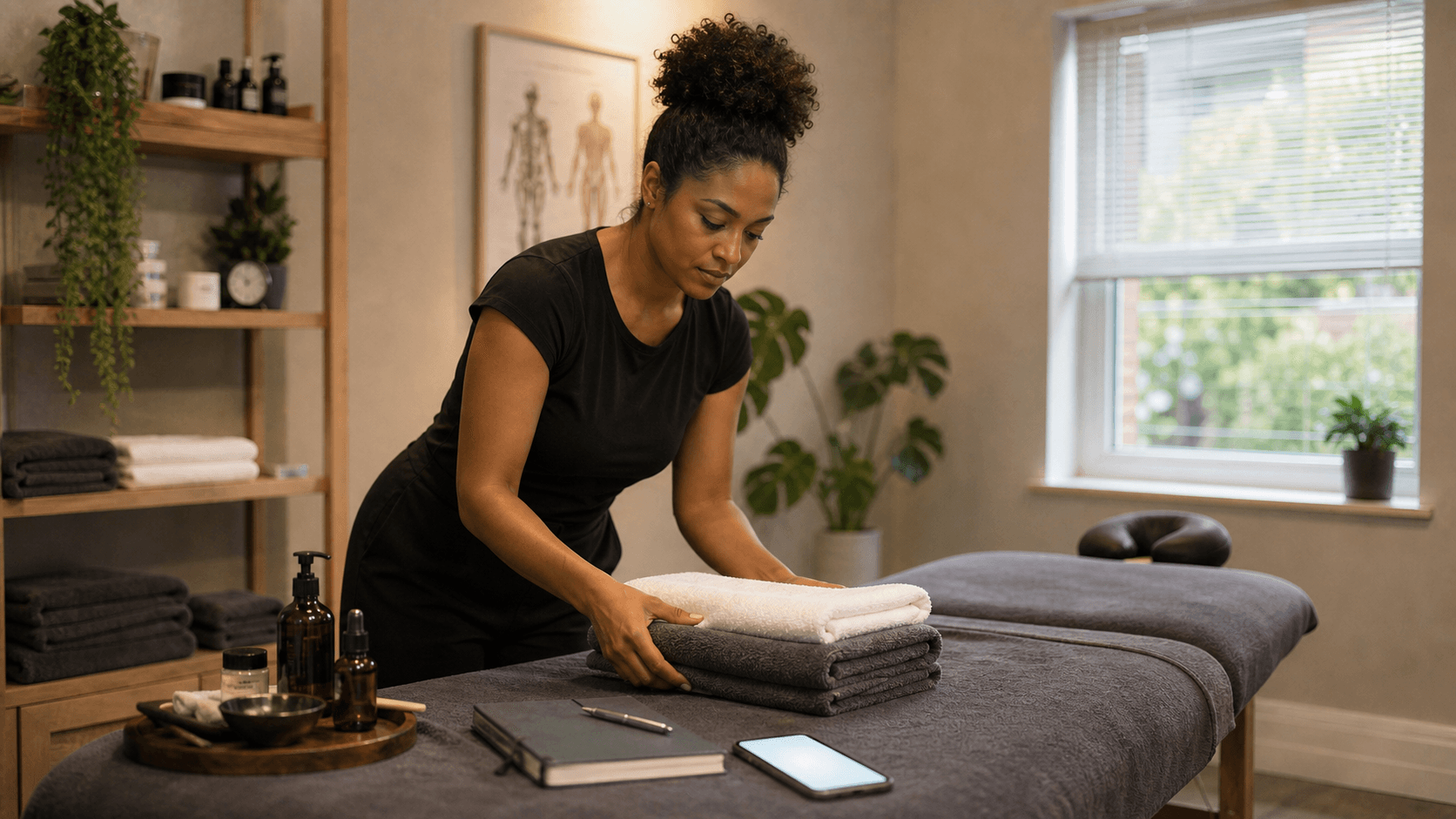 Massage studios — StudioOps proof scene