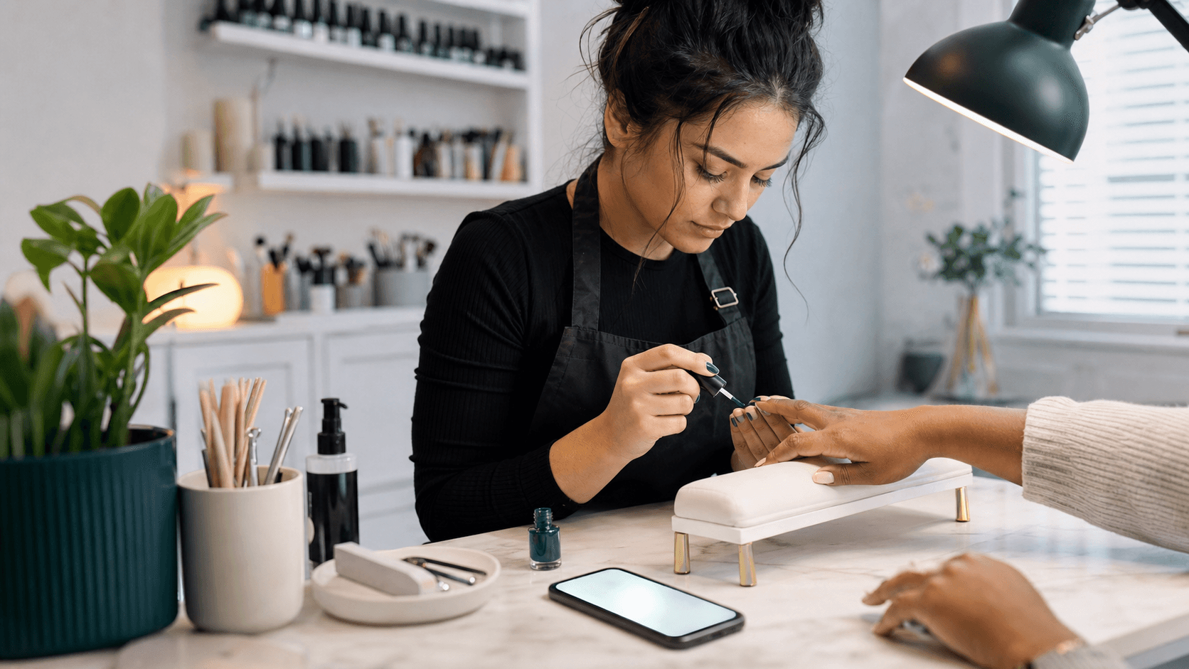 Nail salons — StudioOps proof scene